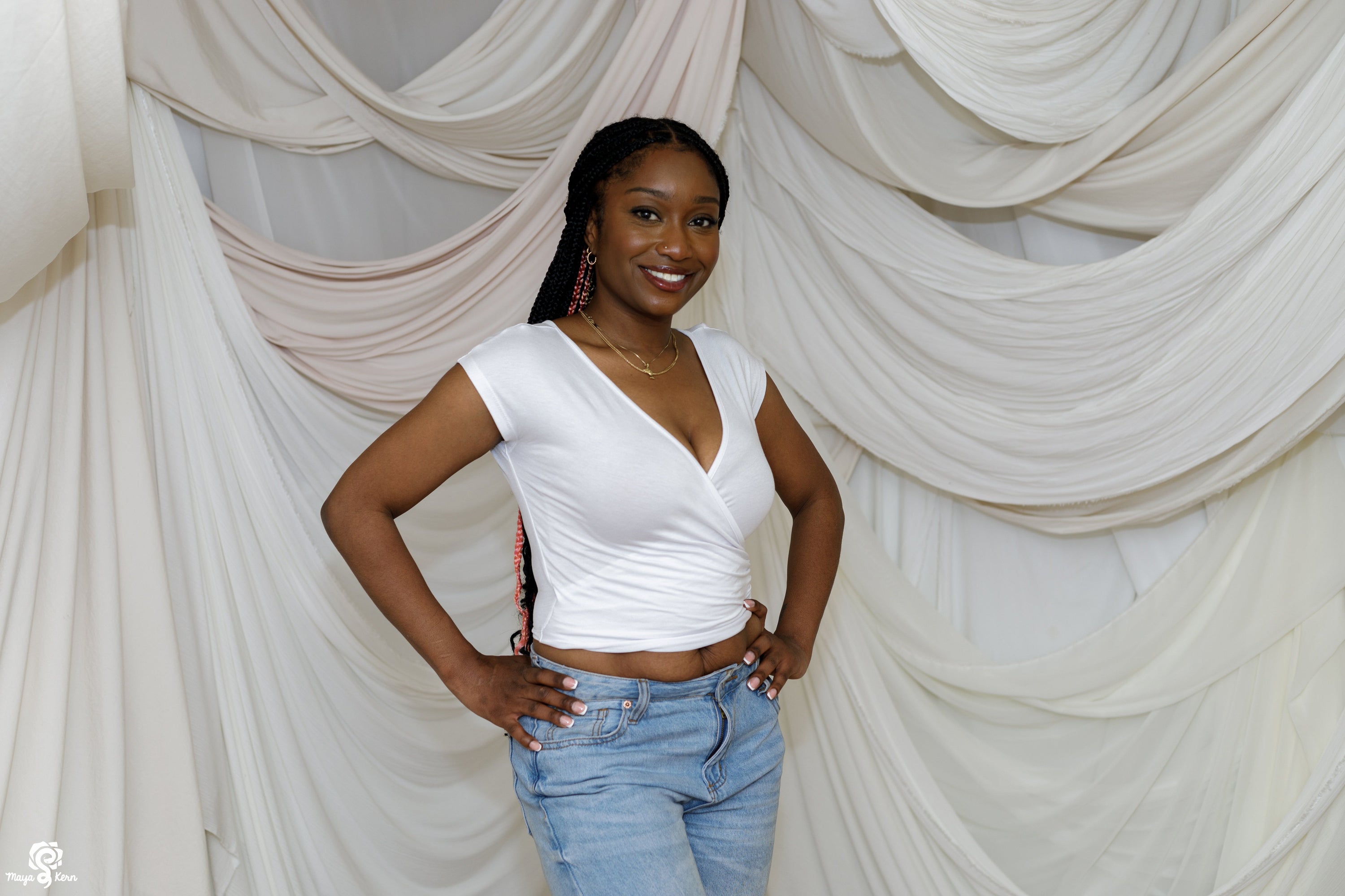 White Wrap Crop Top FINAL SALE